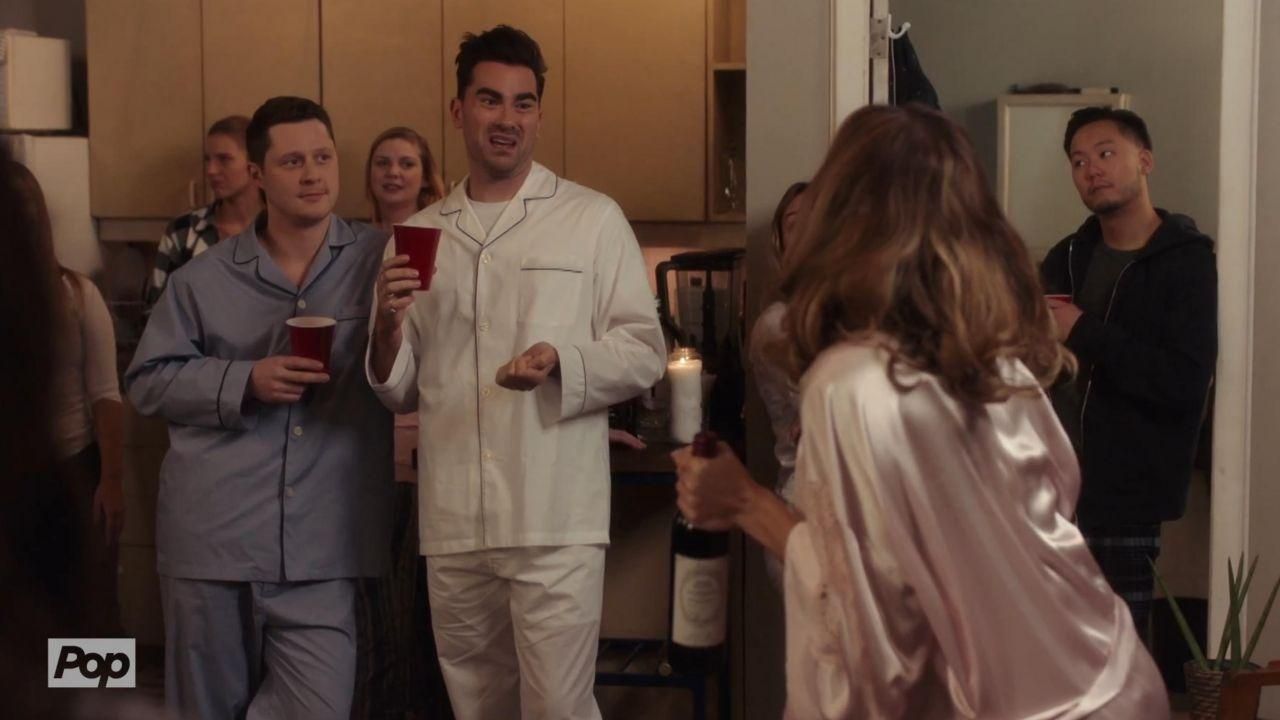 Pajamas worn by Patrick Brewer (Noah Reid) in Schitt's Creek (S05E05
