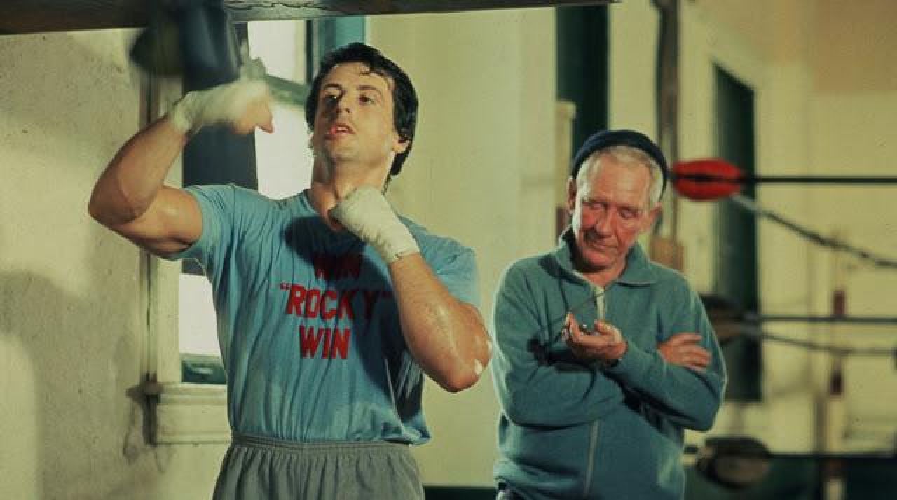 The Blue Shirt "Win Rocky Win" Worn By Rocky Balboa (Sylvester Stallone ...