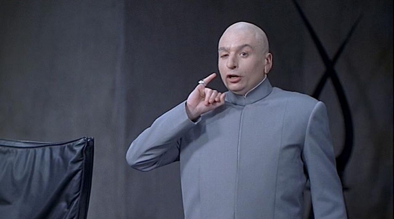 The real gray suit of Dr. Evil / Dr. Evil (Mike Myers) in Austin Powers.