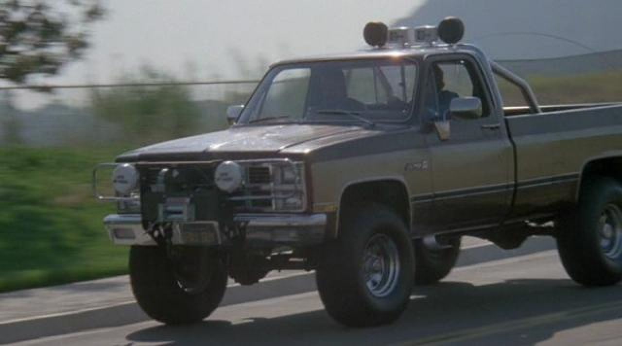 Colt Seavers (Lee Majors) Chevrolet Silverado car seen in The Unknown ...