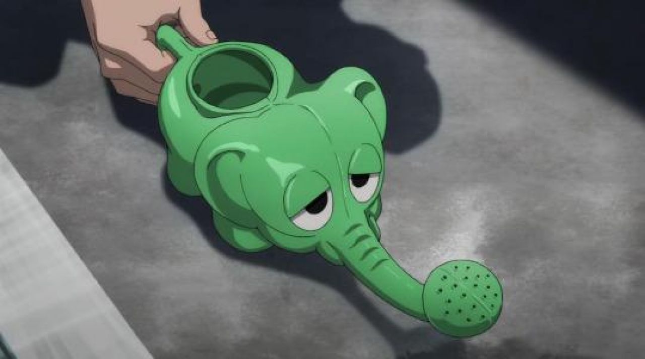 The watering can of Saitama in One Punch Man Spotern