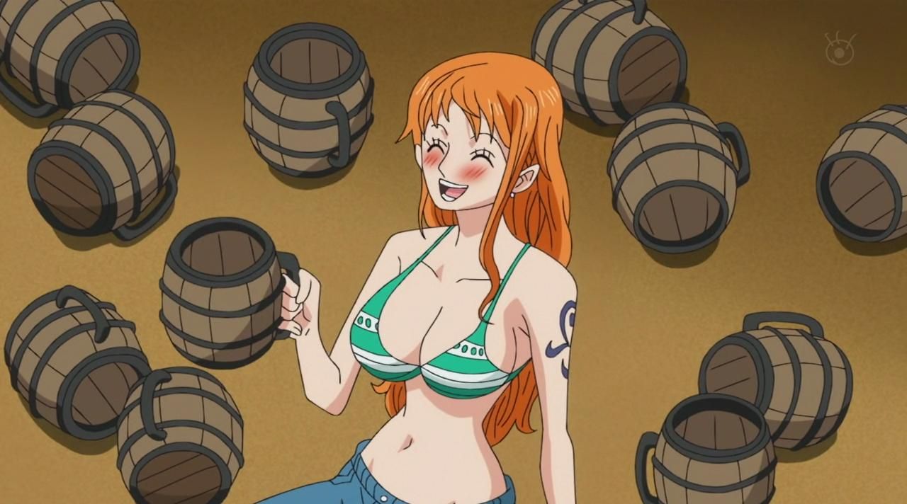 The outfit / cosplay of Nami in One Piece.