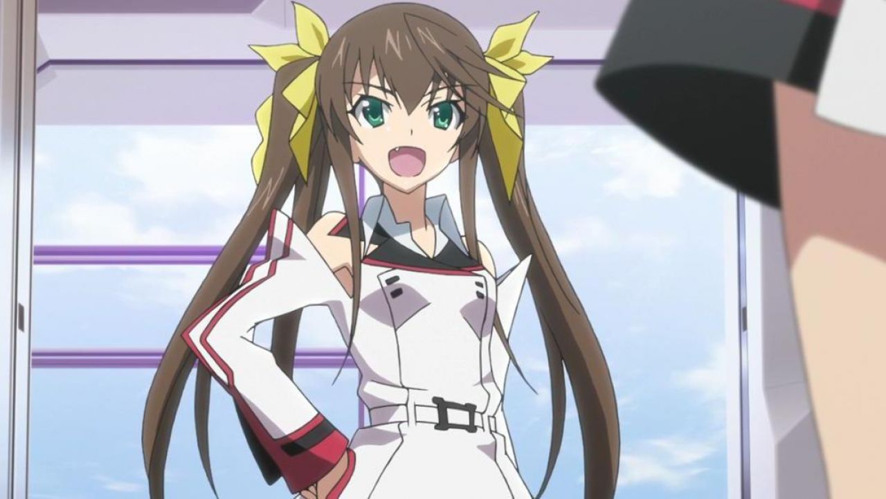 The cosplay of the uniform of Lingyin Rin in in Infinite Stratos.