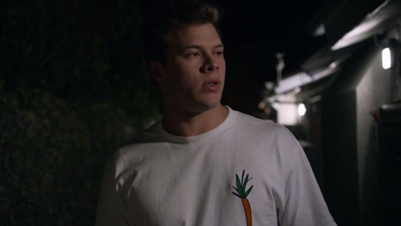 The Tshirt carrot Dylan Maxwell (Jimmy Tatro) in American Vandal