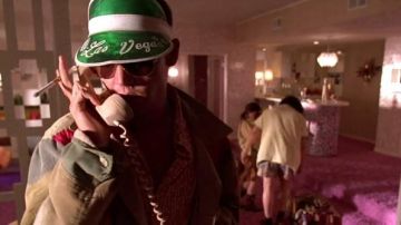 The visor Raoul Duke (Johnny Depp) in Las Vegas Parano