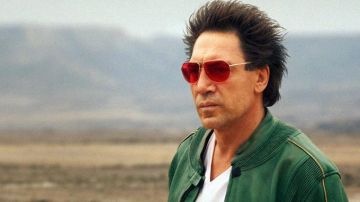 The leather jacket green Belstaff Reiner (Javier Bardem) in Cartel