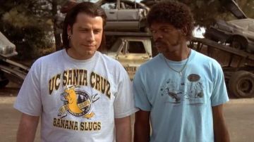 The t-shirt Krazy Kat, Jules Winnfield (Samuel L. Jackson) in Pulp Fiction