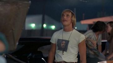 The t-shirt Ted Nugent of Wooderson (Matthew McConaughey) in Dazed and Confused