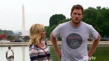 The t-shirt "Mouse Rat" of Chris Pratt in Parks and Recreation