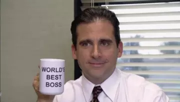 The Mug with "World's Best Boss" Michael Scott (Steve Carell) in The Office S01E01