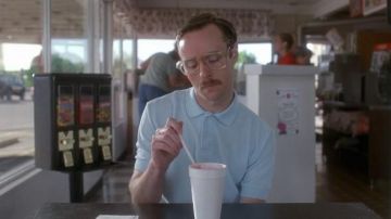 The polo sky blue Kip (Aaron Ruell) in Napoleon Dynamite