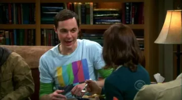 Le t-shirt "TV Test Pattern" de Sheldon Cooper (Jim Parsons) dans The Big Bang Theory S05E06