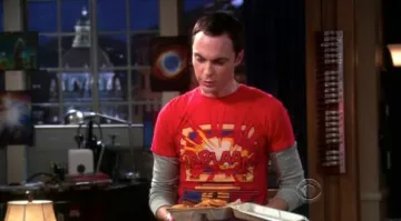The t-shirt "Kablaam" of Sheldon Cooper in The Big Bang Theory
