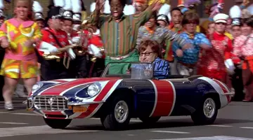 The Jaguar E-Type version "Shaguar" Mini Me in " Austin Powers in Goldmember