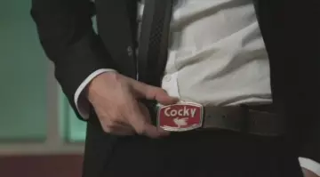 La boucle de ceinture Cocky de Seeley Booth (David Boreanaz) dans Bones