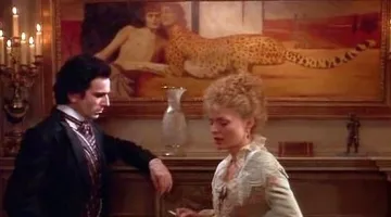 The table "a caress, or the Art, or the Sphinx," by Fernand Khnopff in The Time of innocence