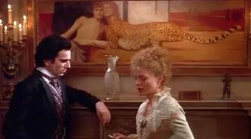 The table "a caress, or the Art, or the Sphinx," by Fernand Khnopff in The Time of innocence