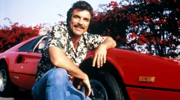 The hawaiian shirt of Thomas Magnum (Tom Selleck) in the Magnum