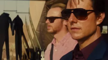 Sunglasses L. G. R. of Ethan Hunt (Tom Cruise) in Mission : Impossible - Rogue Nation