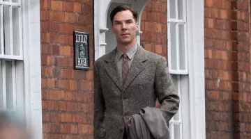 The tweed jacket worn by Alan Turing (Benedict Cumberbatch) in the Imitation Game