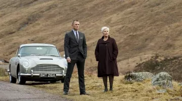 The Aston Martin DB5 of James Bond (Daniel Craig) in Skyfall