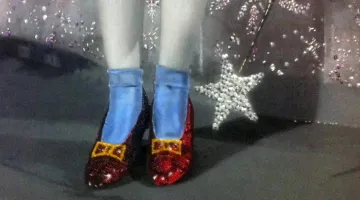 Chaussures rouges de Dorothy dans Le magacien d'Oz (1939)