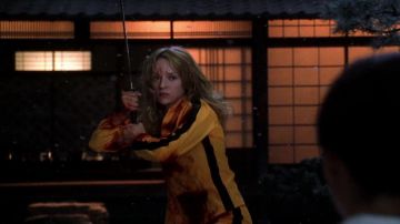 Traje de motocicleta de Black Mamba (Uma Thurman) en Kill Bill volumen 1