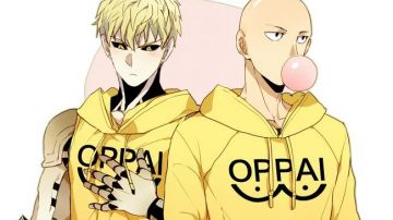 Sweat à capuche Oppai de Saitama dans One Punch Man
