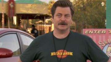 T-shirt "Pawnee Harvest Festival" of Ron Swanson in Parks and Recreation