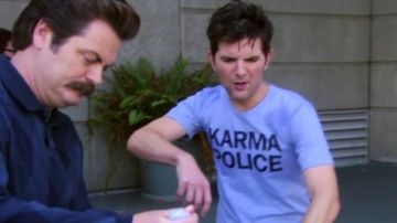 T-shirt "Karma Police" by Ben Wyatt in Parks and Recreation