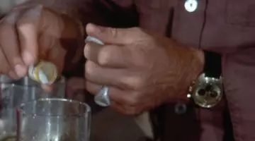 The watch and Ward Fowler (William Shatner) in Columbo