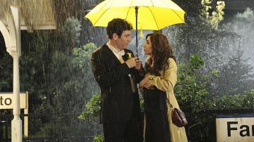 The umbrella yellow of Ted Mosby in How I Met Your Mother