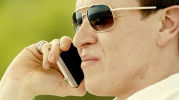 The mobile HTC Oleg Malenkov (Sam Spruell) in Taken 3