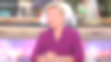 La camisa de seda morada de Anne-Elisabeth Lemoine en Cà vous del 23/01/2018