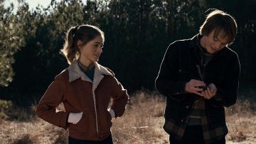 Fur Jacket worn by Nancy Wheeler (Natalia Dyer) as seen in Stranger Things S01E05