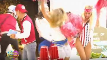 The plastic cups red in The Princes and Princesses of Love