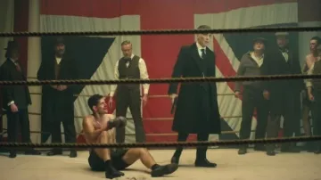 Tommy Shelby at the boxing ring