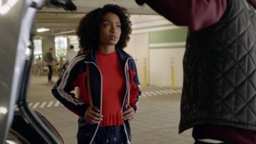 La veste de survêtement MSGM de Zoey Johnson (Yara Shahidi) dans Grown-ish S01E05