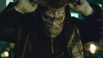 Leather Jacket worn by Waylon Jones / Killer Croc (Adewale Akinnuoye-Agbaje) as seen in Suicide Squad