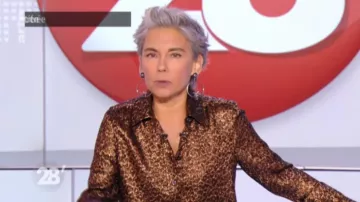 Camisa de seda leopardo de Elisabeth Quin en 28 minutos del 19/09/2017