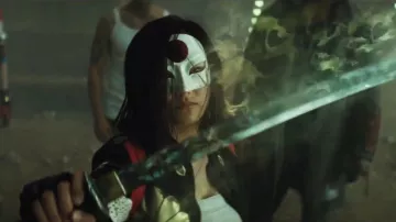 Chaqueta de cuero usada por Tatsu Yamashiro / Katana (Karen Fukuhara) como se ve en Suicide Squad