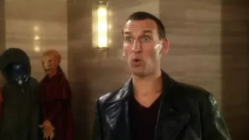 Veste en cuir portés par Le 9ème Docteur (Christopher Eccleston) comme vu dans Doctor Who S01E01