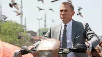 Istanbul Grey Necktie worn by James Bond (Daniel Craig) as seen in Skyfall