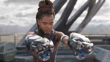 Nerf Vibranium Strike Gauntlet worn by Shuri (Letitia Wright) as seen in Black Panther