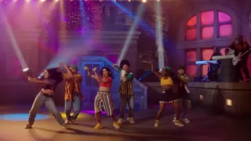 The pants scratched a dancer in the movie clip Subtlety of Bruno Mars