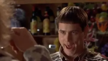 The bottle of whisky J&B in the background in the movie Dumb and Dumber