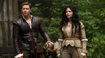 Chaqueta de cuero usada por David Nolan / Príncipe Azul (Joshua Dallas) como se ve en Once Upon A Time S04E14