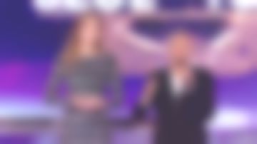 The dress strassée silver striped Balmain Striped Metallic Mini Dress for Laury Thilleman in Alone against all of the 10/02/2018