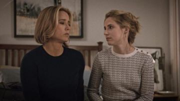 The striped sweater, A. P. C. Stephanie McCord / Stevie (Wallis Currie-Wood on Madam Secretary S04E06