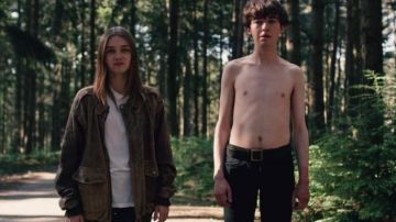 Leather Jacket worn by Alyssa (Jessica Barden) as seen in The End of the F***ing World S01E03